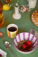 Woven Rosa ceramic mugs