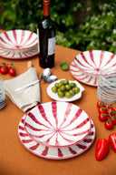 Woven Rosa ceramic pasta bowls
