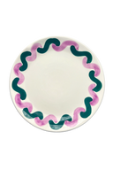 Onda Serving Plate - Lilac & Green