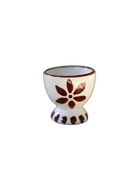 Floral Egg Cup, Espresso