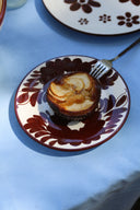 Florita Dessert Plate, Espresso