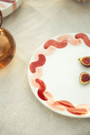 Onda Serving Plate - Pink & Red