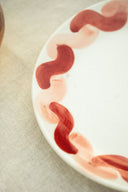 Onda Serving Plate - Pink & Red