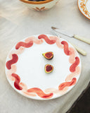 Onda Serving Plate - Pink & Red