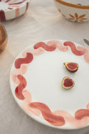 Onda Serving Plate - Pink & Red